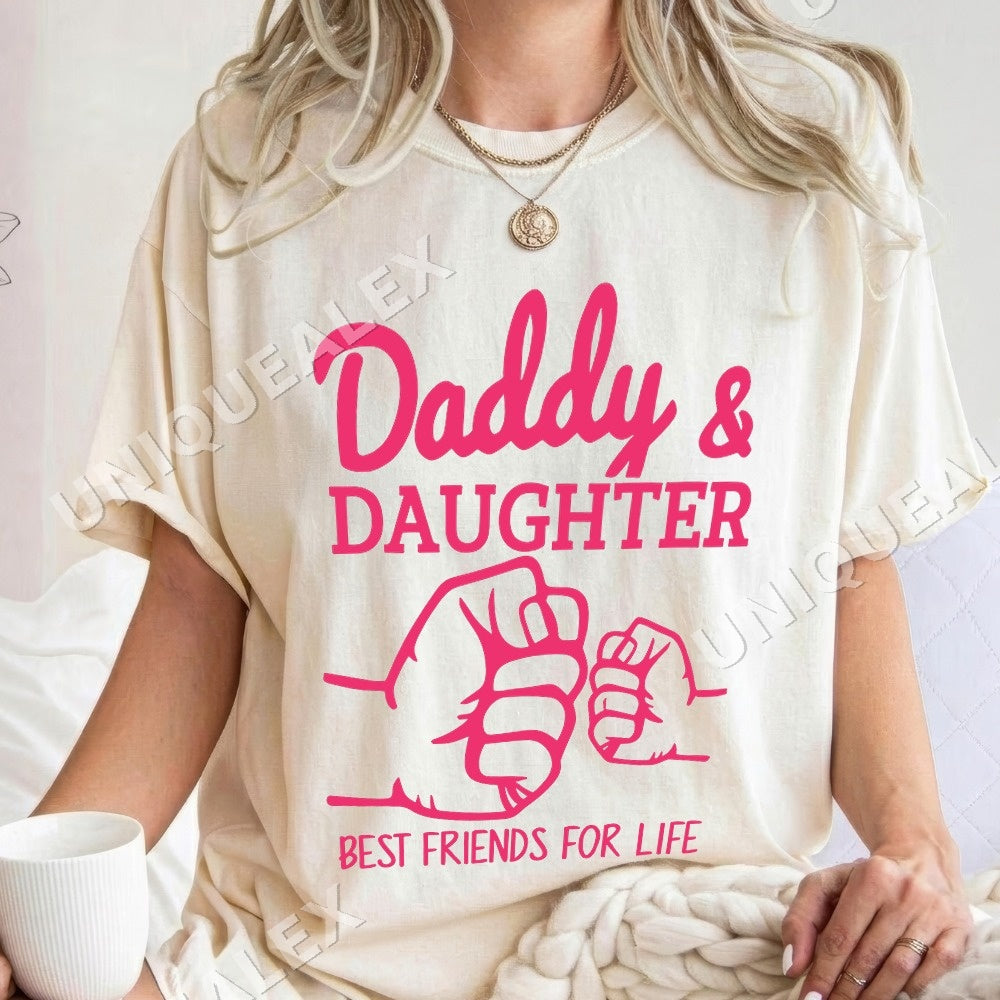 Daddy Daughter Best Friends For Life PNG, Family Humor Digital Download