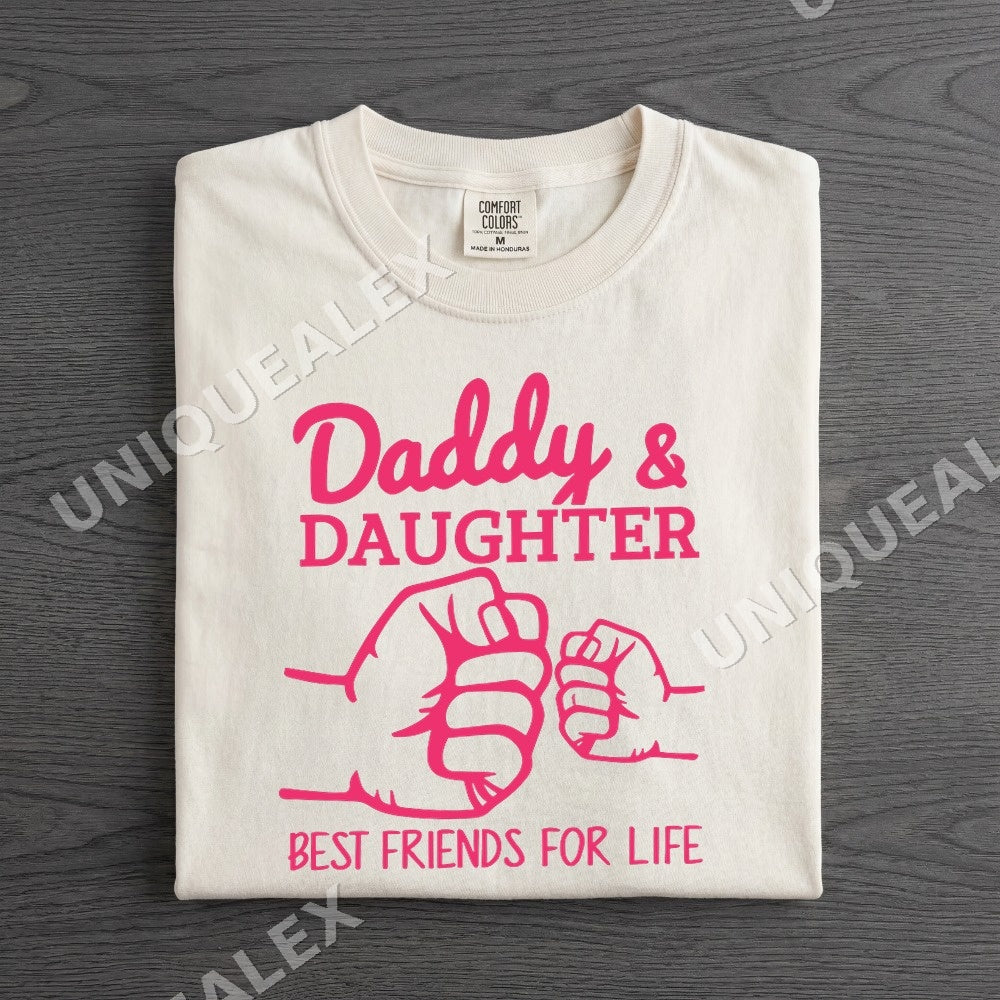 Daddy Daughter Best Friends For Life PNG, Family Humor Digital Download