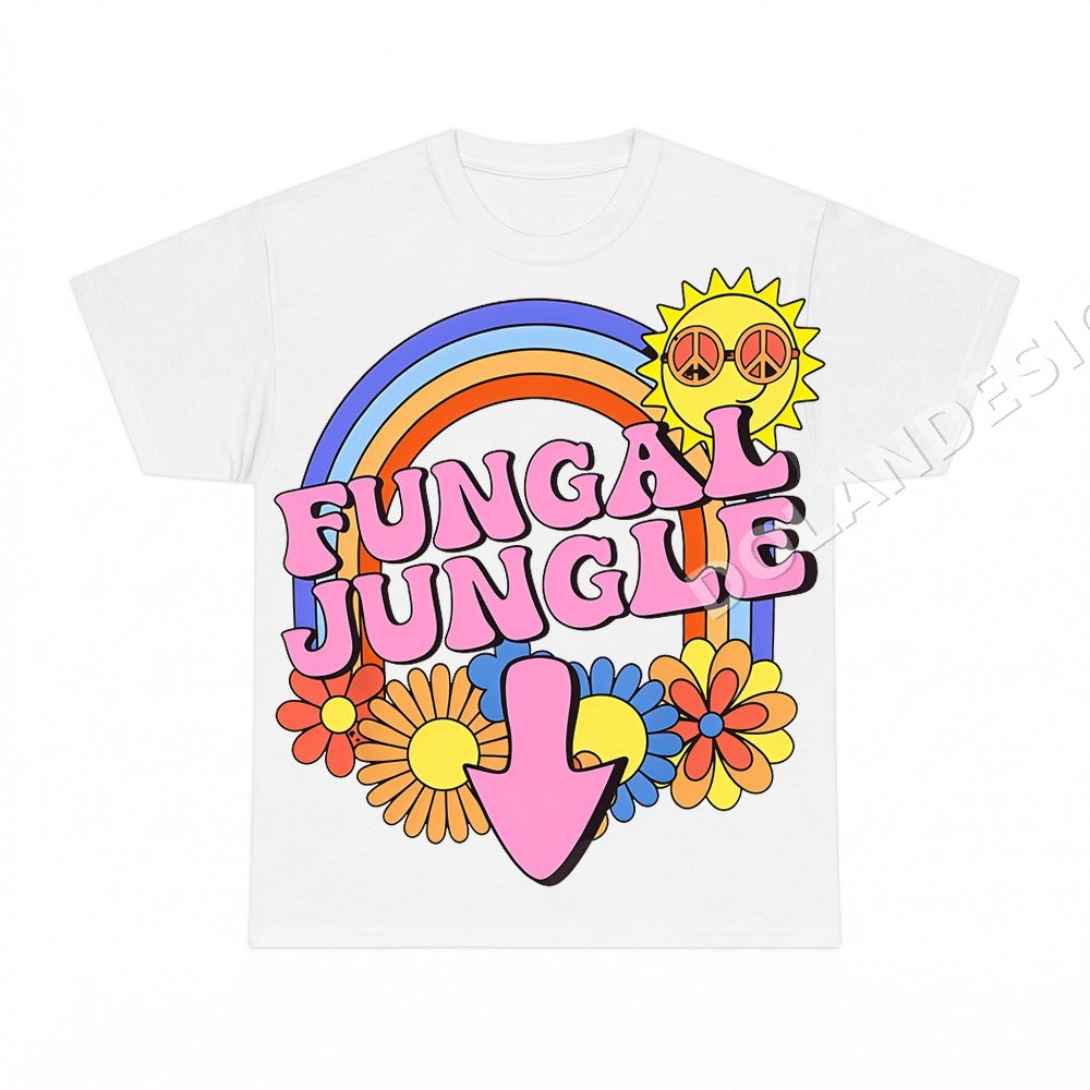 Fungal Jungle Boho Rainbow PNG, Sun Flowers Digital Download