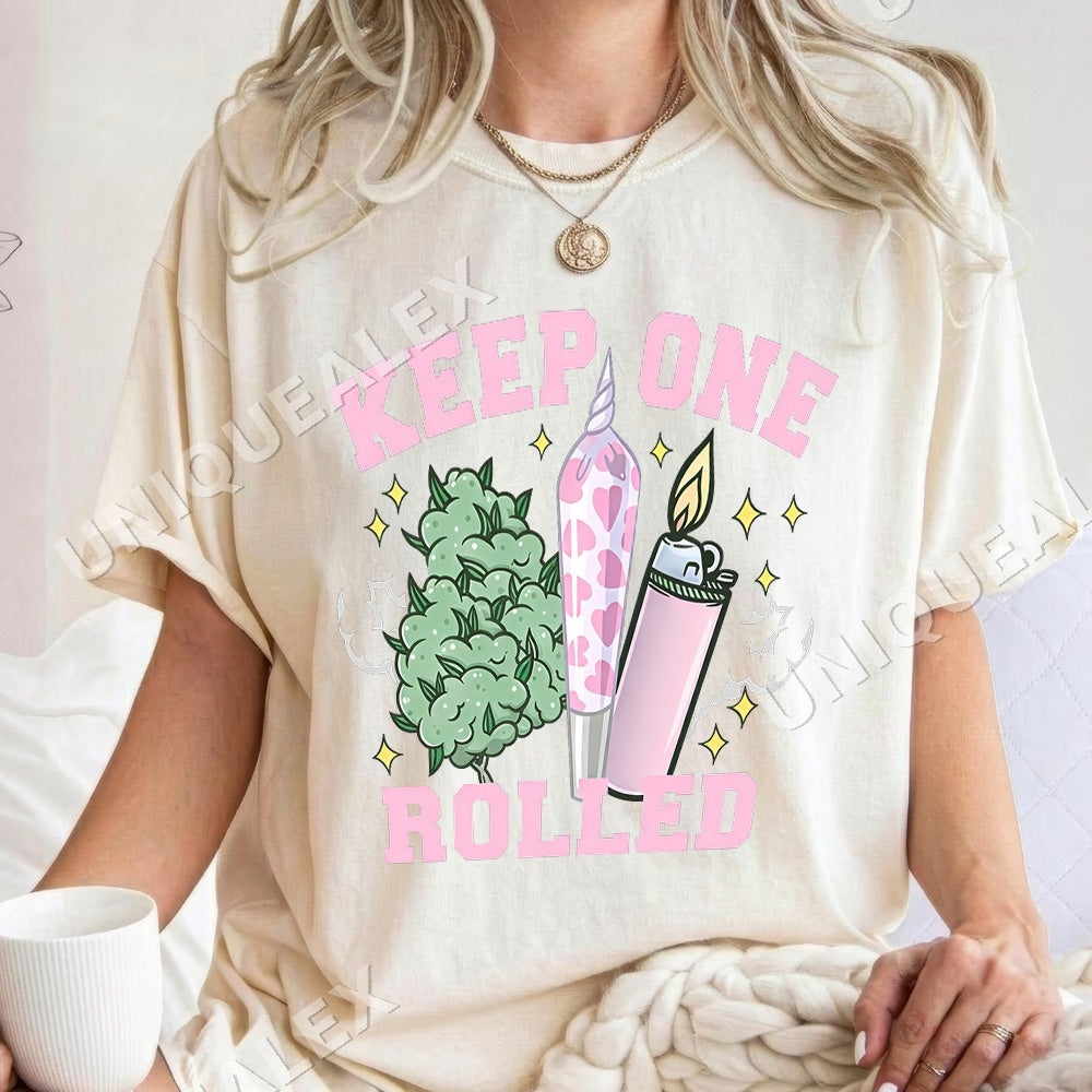 Keep One Rolled Y2k Coquette PNG, Pink Bow Cannabis Digital Download