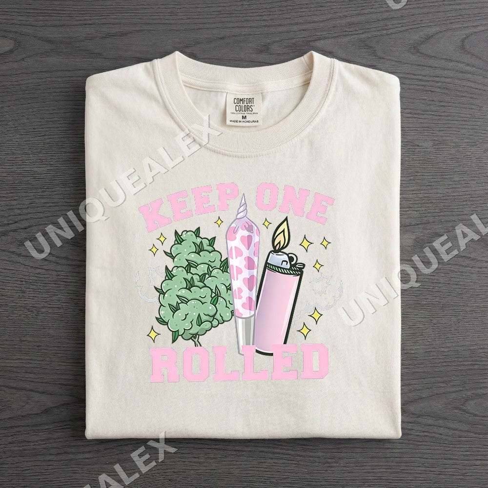 Keep One Rolled Y2k Coquette PNG, Pink Bow Cannabis Digital Download