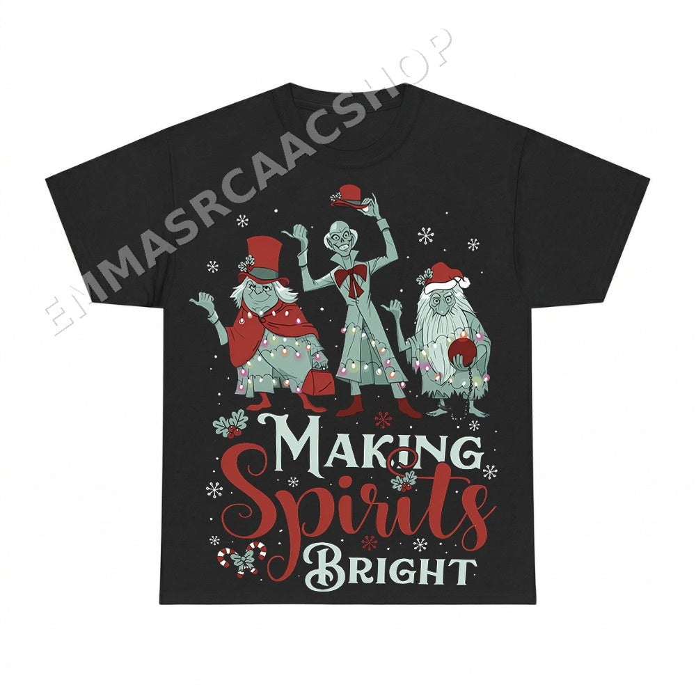 Making Spirits Bright PNG, Cartoon Ghosts Holiday Digital Download, Instant Download