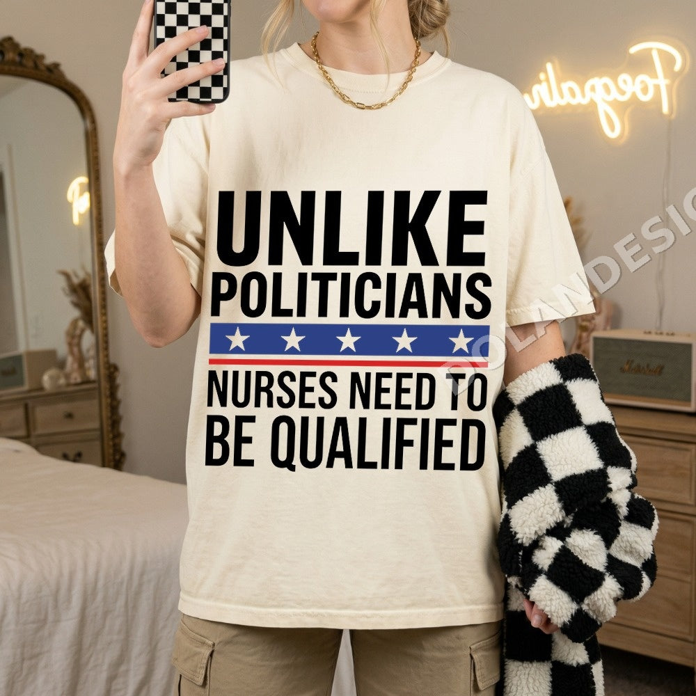 Nurse Need To Be Qualified PNG, USA Stars Stripes Digital Download