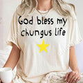 od Bless My Chungus Life PNG, Funny Meme Digital Download, Yellow Star Graphic