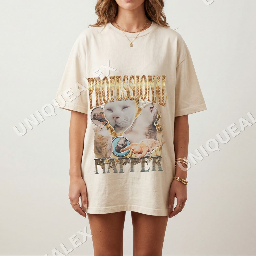 Professional Napper Cat Shirt - Gildan Unisex Tee