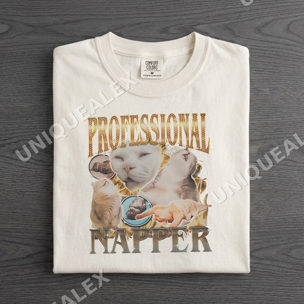 Professional Napper Cat Shirt - Gildan Unisex Tee