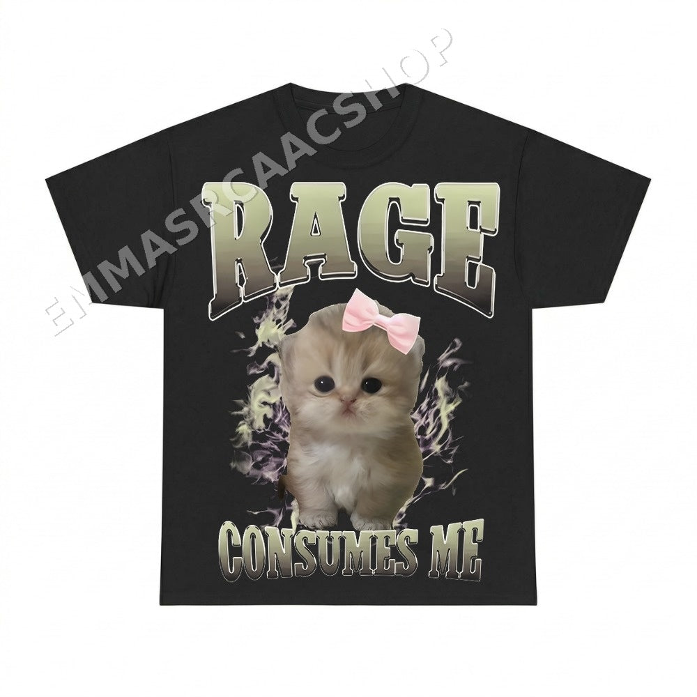Rage Consumes Me Cat Kitten Shirt - Gildan Unisex Tee