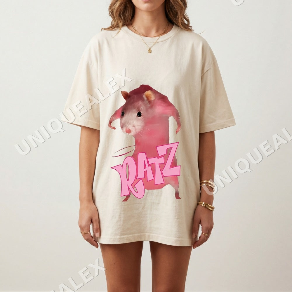 Ratz Cartoon Rat PNG, Y2k Coquette Digital Download, Girly Aesthetic Design