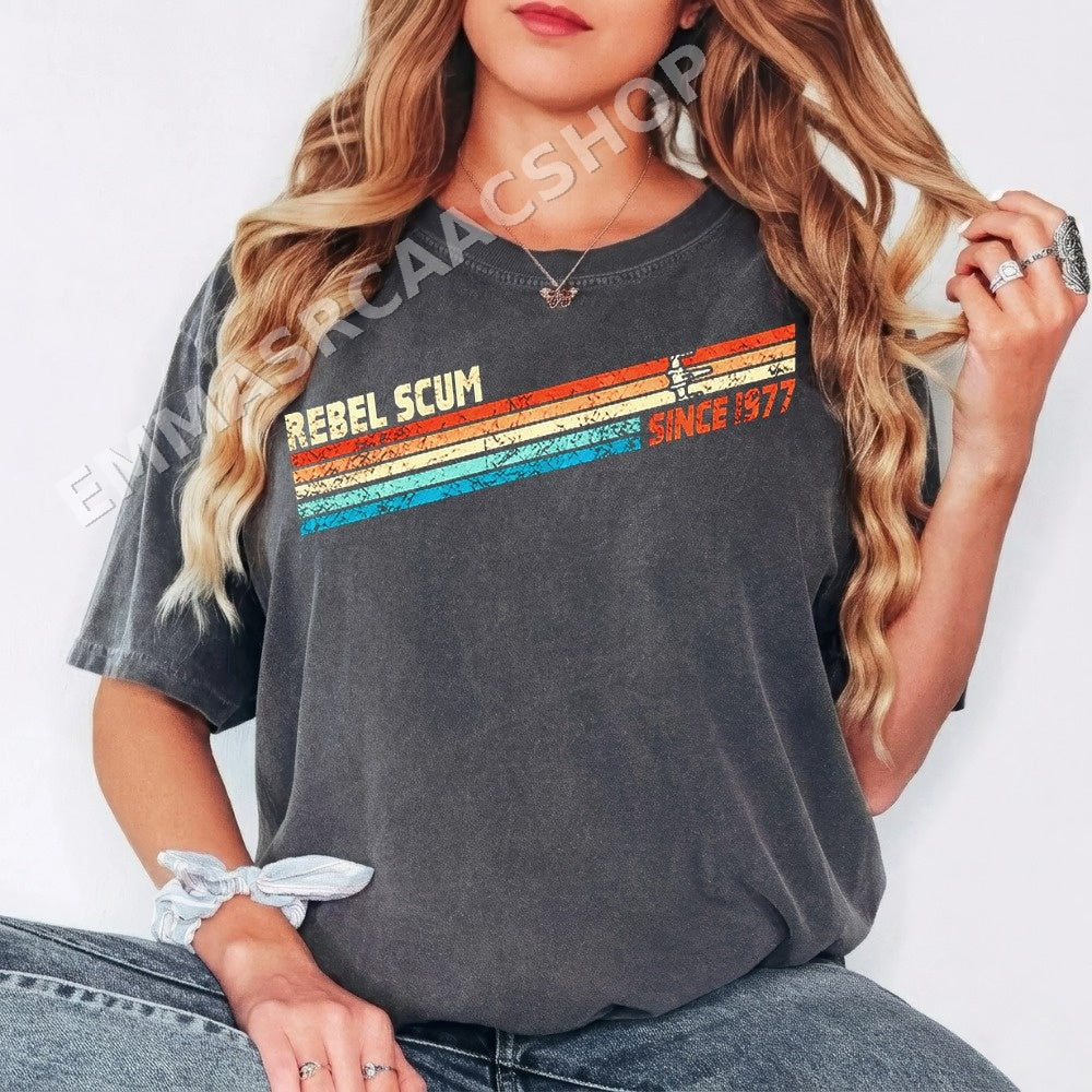 Rebel Scum Since 1977 PNG, Vintage Retro Airplane Digital Download