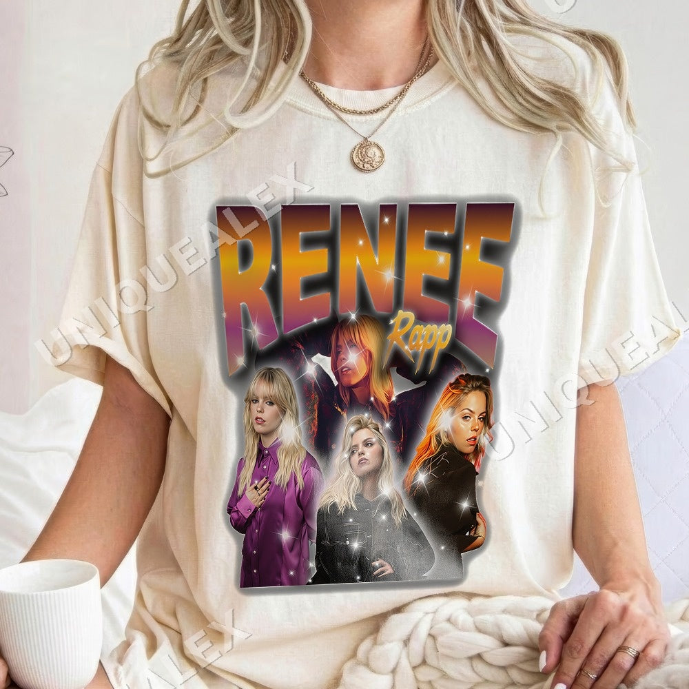 Renee Rapp PNG, Retro Music Fan Digital Download, Collage Art Print