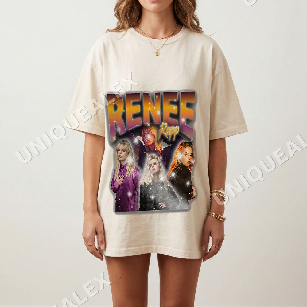 Renee Rapp PNG, Retro Music Fan Digital Download, Collage Art Print