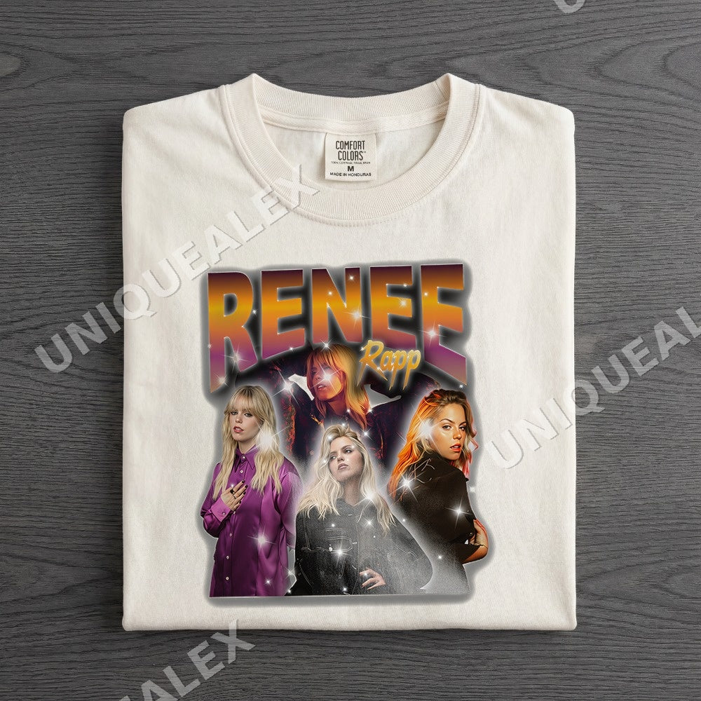 Renee Rapp PNG, Retro Music Fan Digital Download, Collage Art Print
