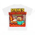 Steves Lava Chicken Restaurant PNG, Minecraft Gaming Pixel Art Digital Download