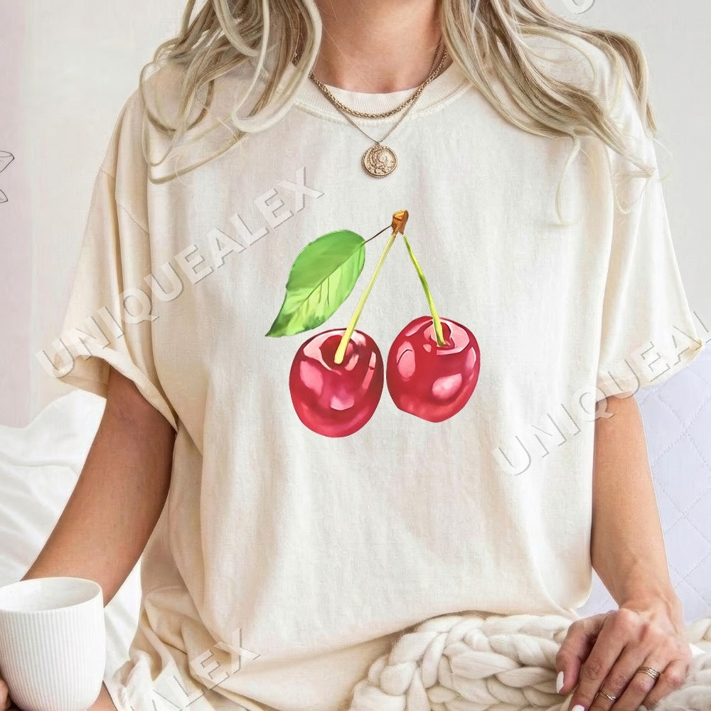 Two Cherries Y2k Coquette PNG, Retro Girly Digital Download