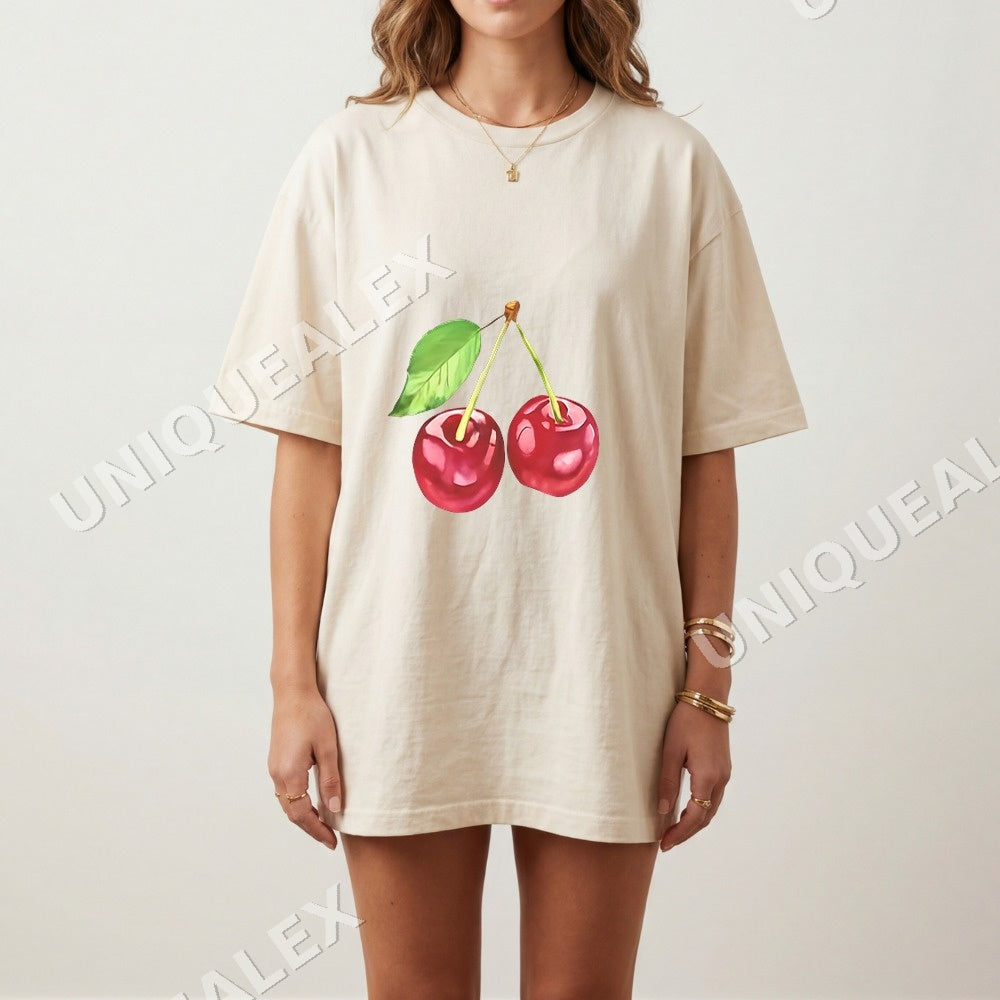 Two Cherries Y2k Coquette PNG, Retro Girly Digital Download