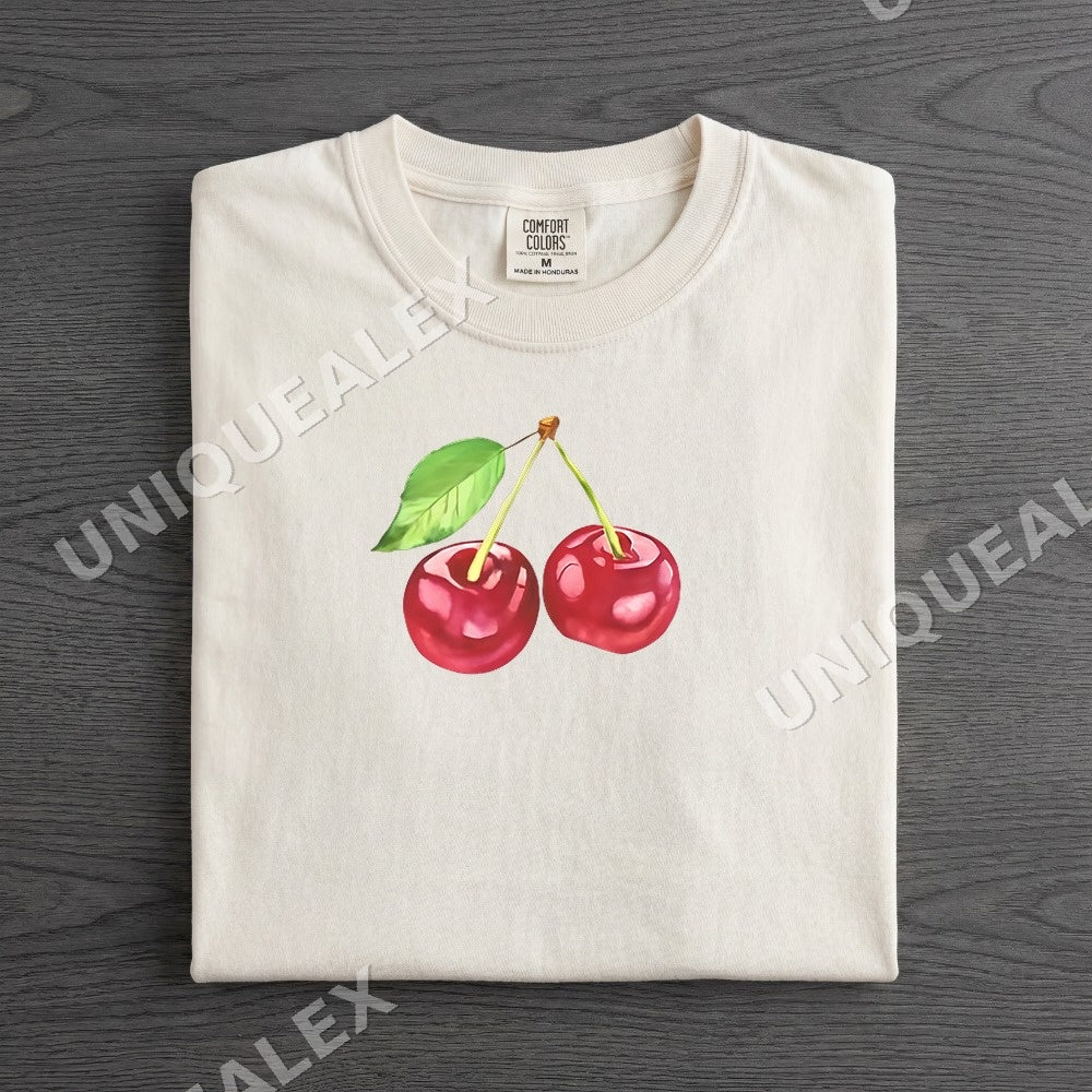 Two Cherries Y2k Coquette PNG, Retro Girly Digital Download