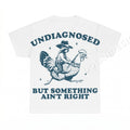 Undiagnosed But Something Ain't Right Raccoon Cowboy Shirt - Gildan Unisex Tee