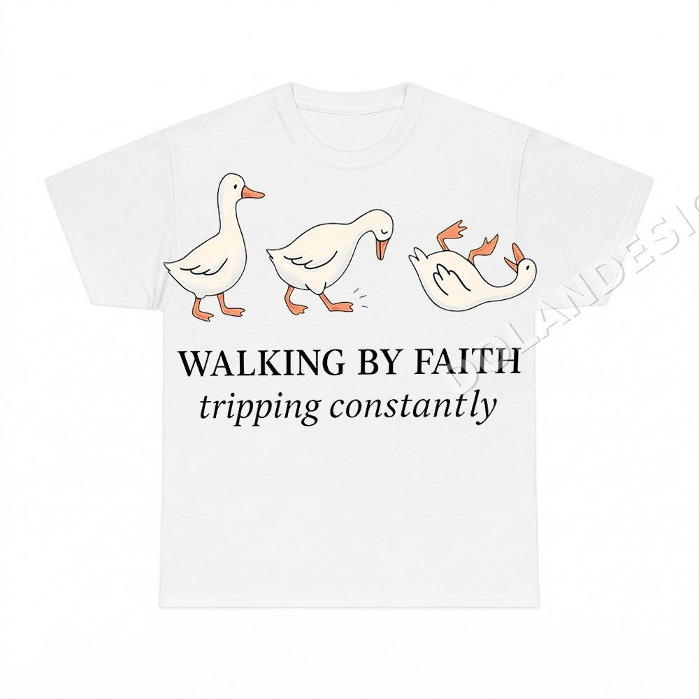 Walking By Faith Tripping Constantly Shirt - Gildan Unisex Tee