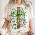 With God All Things Possible Shirt - Gildan Unisex Tee