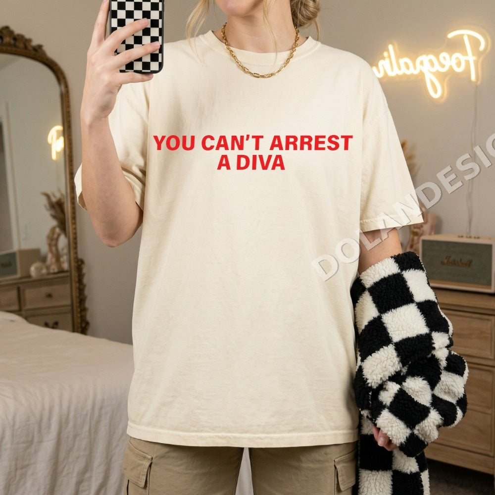 You Cant Arrest A Diva PNG, Funny Sarcastic Digital Download, Snarky Humor Quote