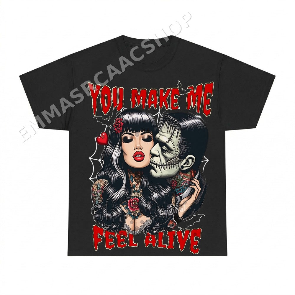 You Make Me Feel Alive Gothic Halloween PNG, Dark Romance Digital Download