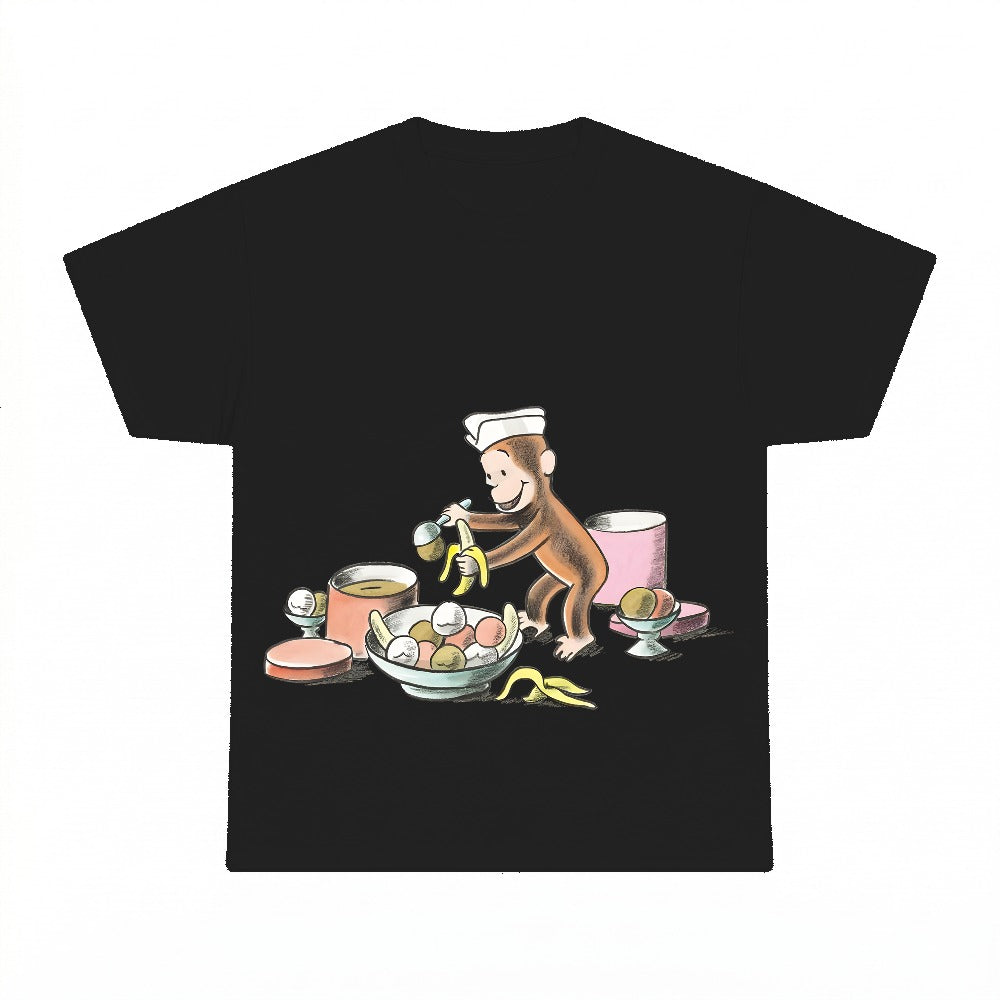 Curious George Cooking PNG, Vintage 90s Cartoon Sublimation Design, Baking Nostalgia Digital Download, Instant Download