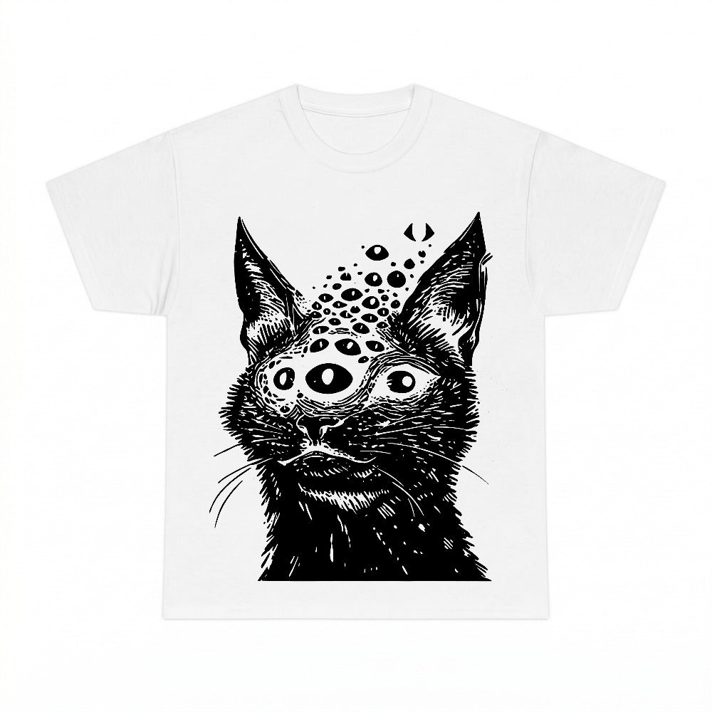 Weirdcore Cat PNG, Grunge Goth Horror Sublimation Design, Trippy Dark Aesthetic Digital Download, Instant Download