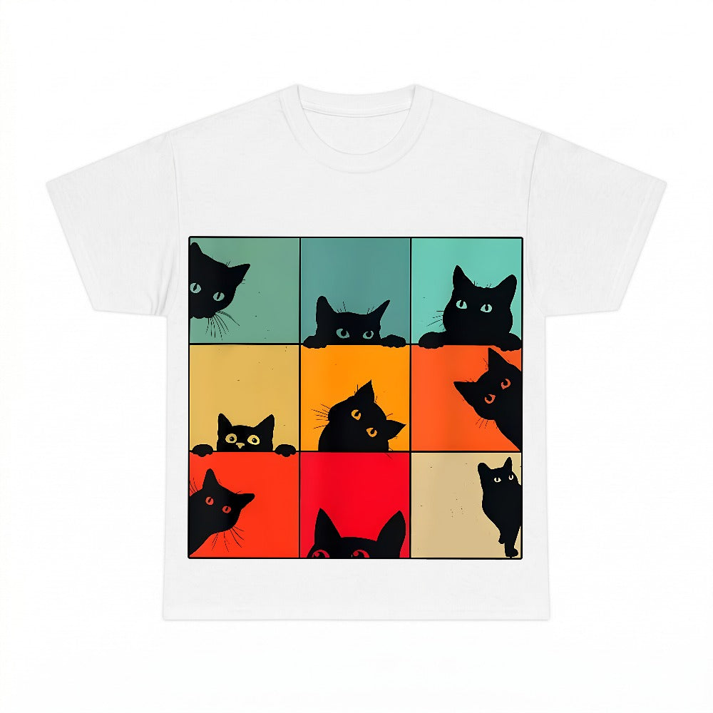 Retro Vintage Black Cats PNG, 80s 70s Cat Lover Sublimation Design, Funny Kitten Digital Download, Instant Download