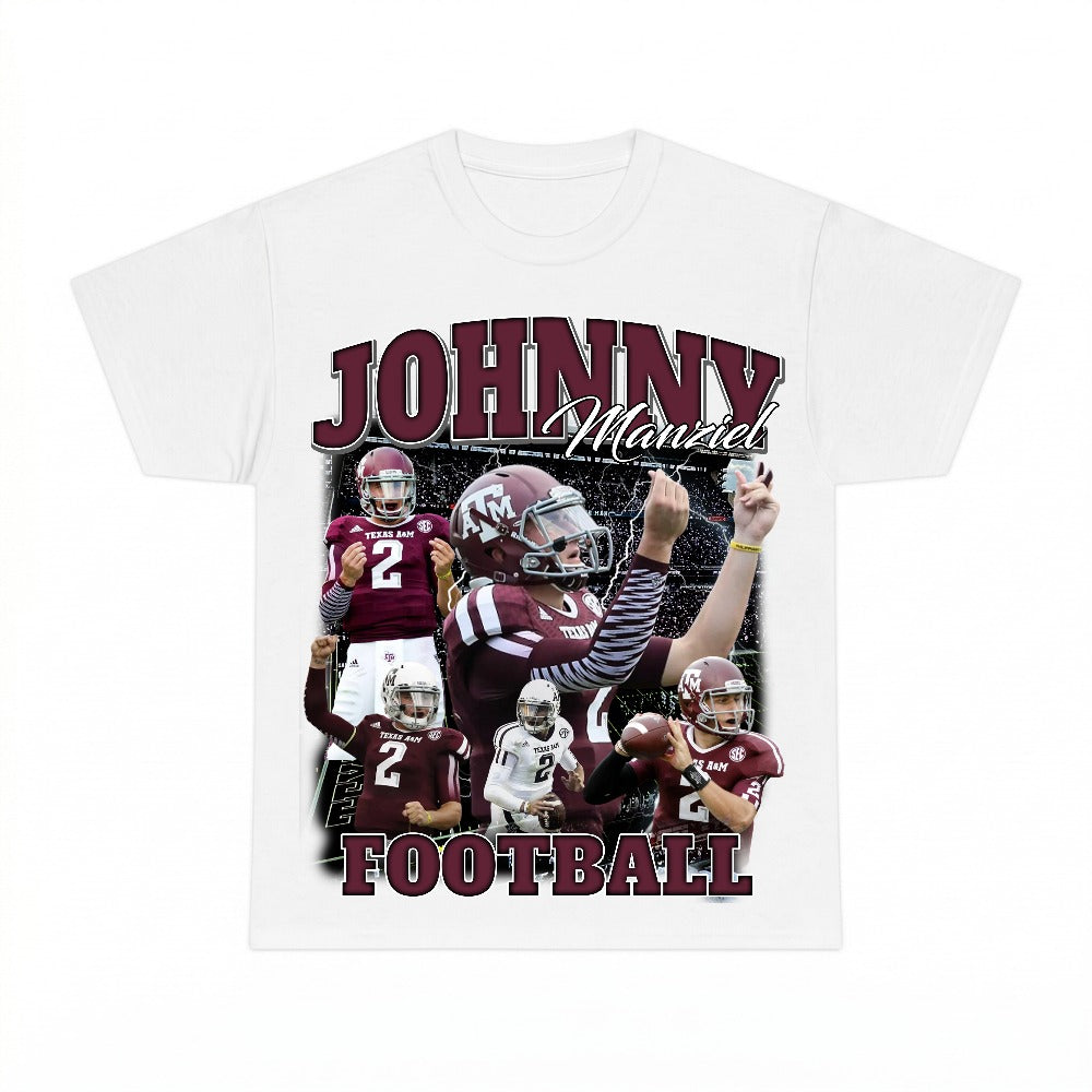 Vintage 90s Johnny Manziel PNG, Retro American Football Sublimation Design, Game Day Digital Download, Instant Download