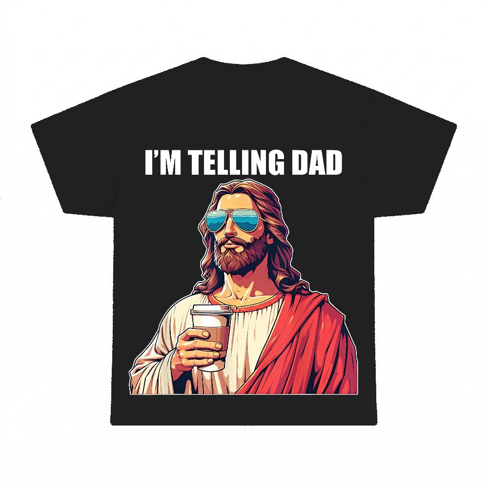 I'm Telling Dad PNG, Funny Jesus Christian Meme Sublimation Design, Religious Digital Download, Instant Download