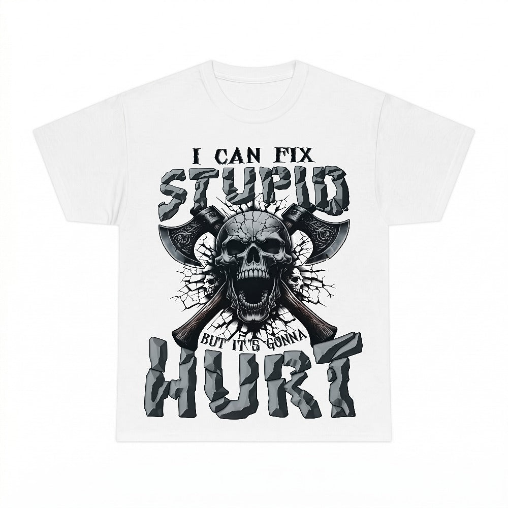 I Can Fix Stupid But It's Gonna Hurt PNG, Funny Mechanic Skull Sublimation Design, Sarcastic Digital Download, Instant Download