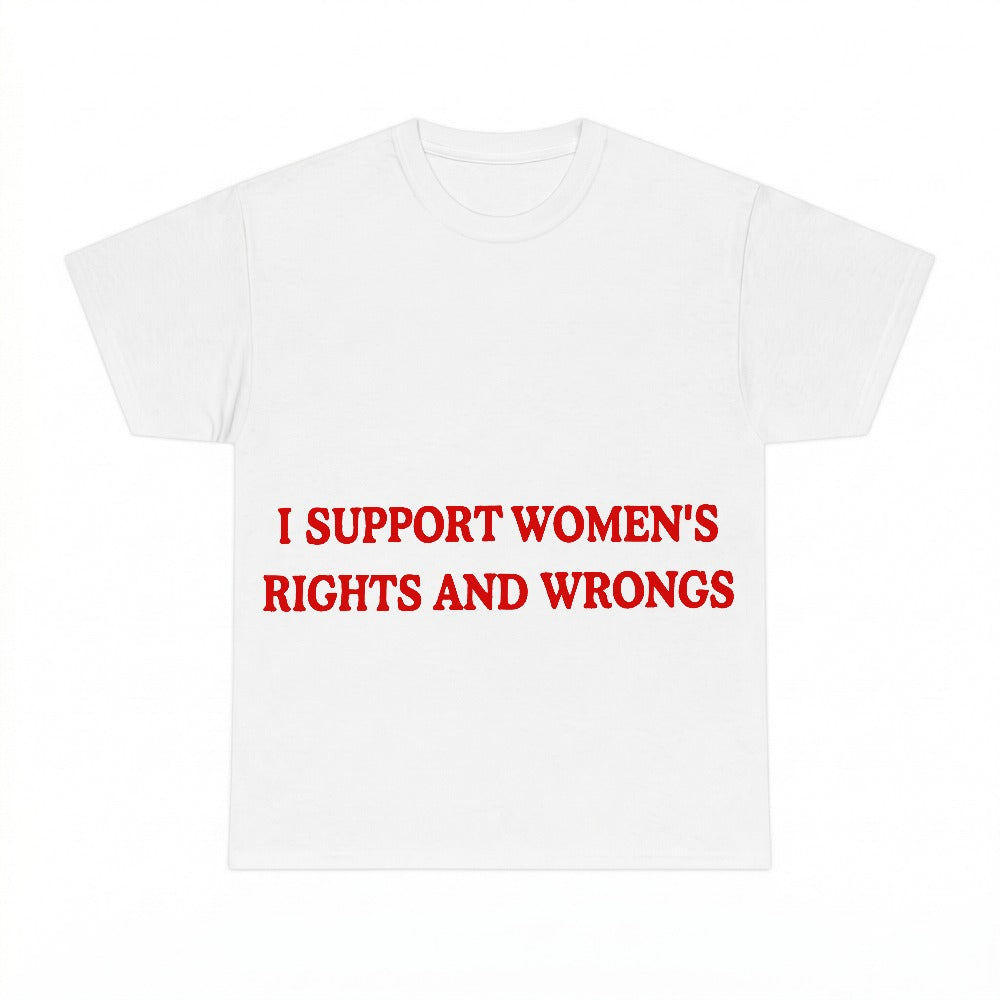 I Support Women's Rights And Wrongs PNG, Funny Feminist Y2K Sublimation Design, Digital Download, Instant Download