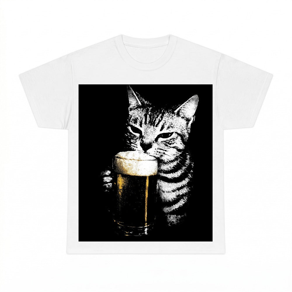 Cat Drinking Beer PNG, Funny Vintage 90s Animal Sublimation Design, Alcohol Humor Digital Download, Instant Download