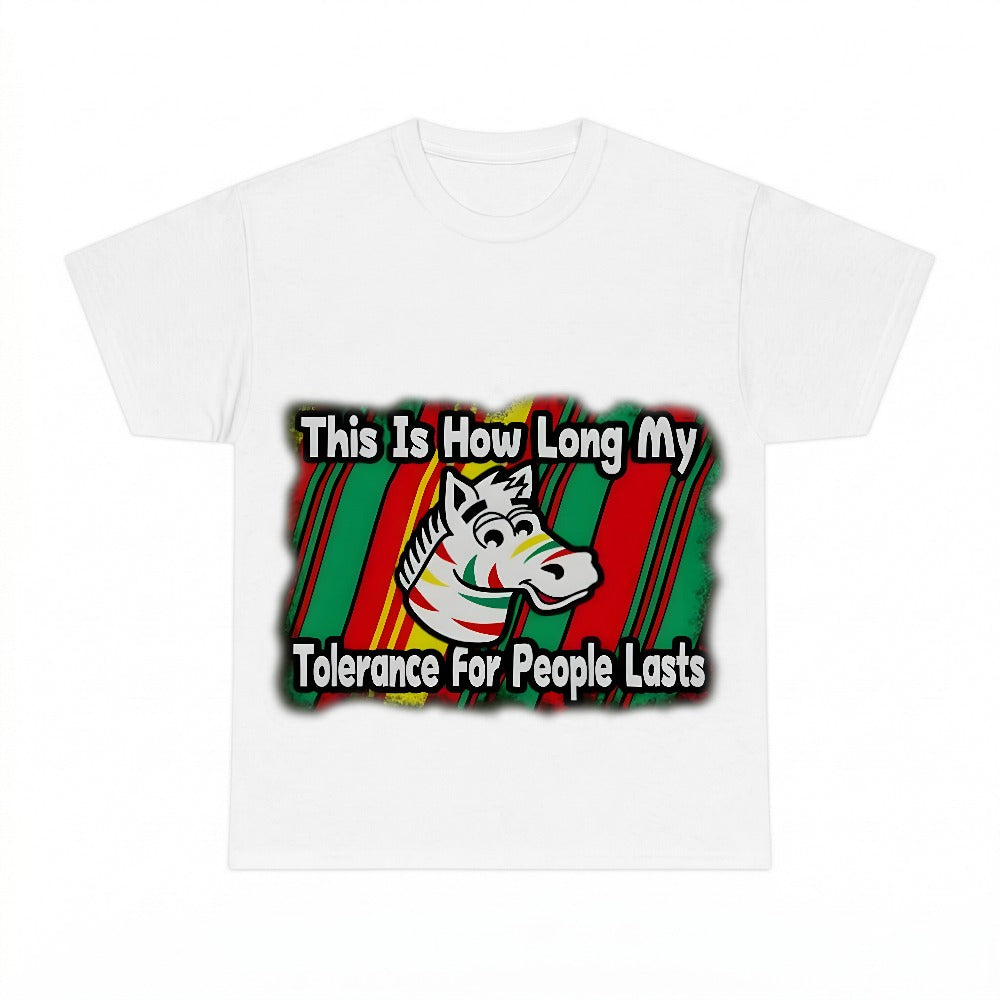 This Is How Long My Tolerance For People Lasts PNG, Funny Zebra Quote Sublimation Design, Digital Download, Instant Download