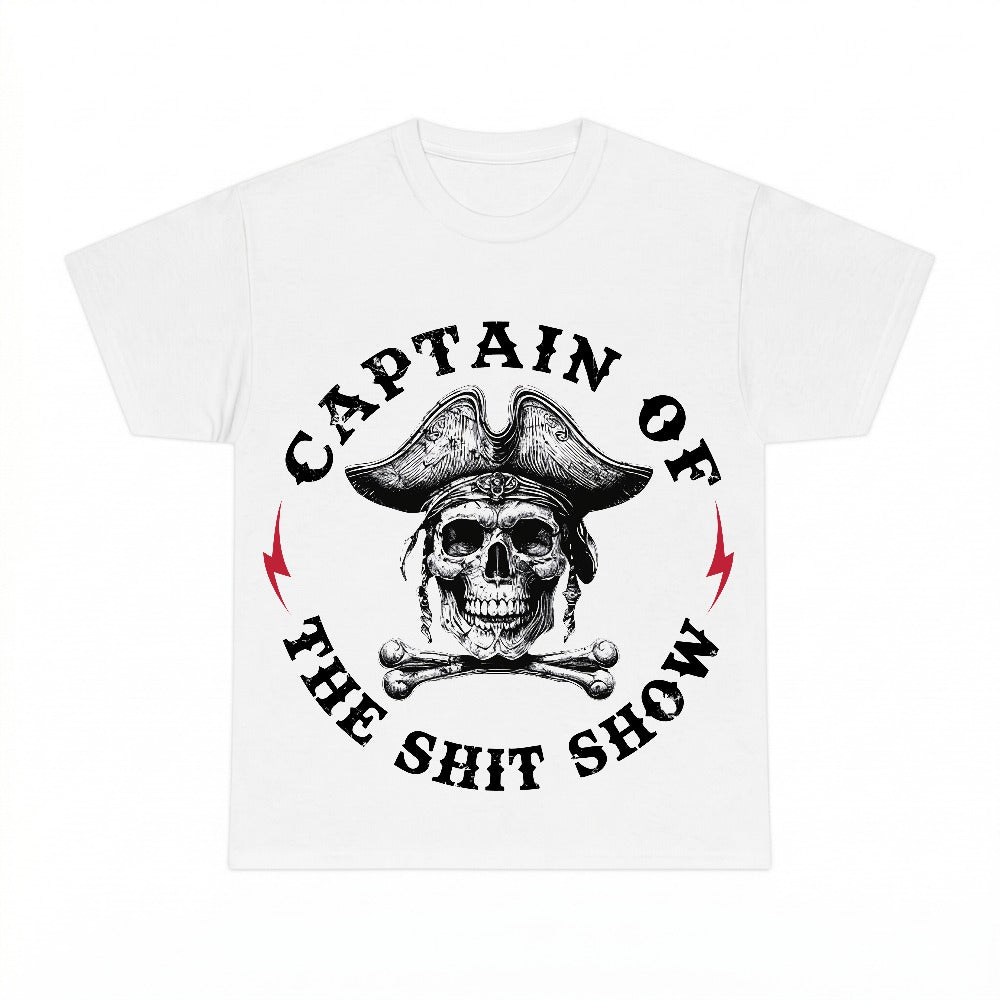 Captain Of The Shit Show PNG, Funny Sarcastic Skull Sublimation Design, Offensive Humor Digital Download, Instant Download