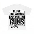 I Love One Woman And Several Guns PNG, 2nd Amendment Patriotic Sublimation Design, Gun Owner Digital Download, Instant Download