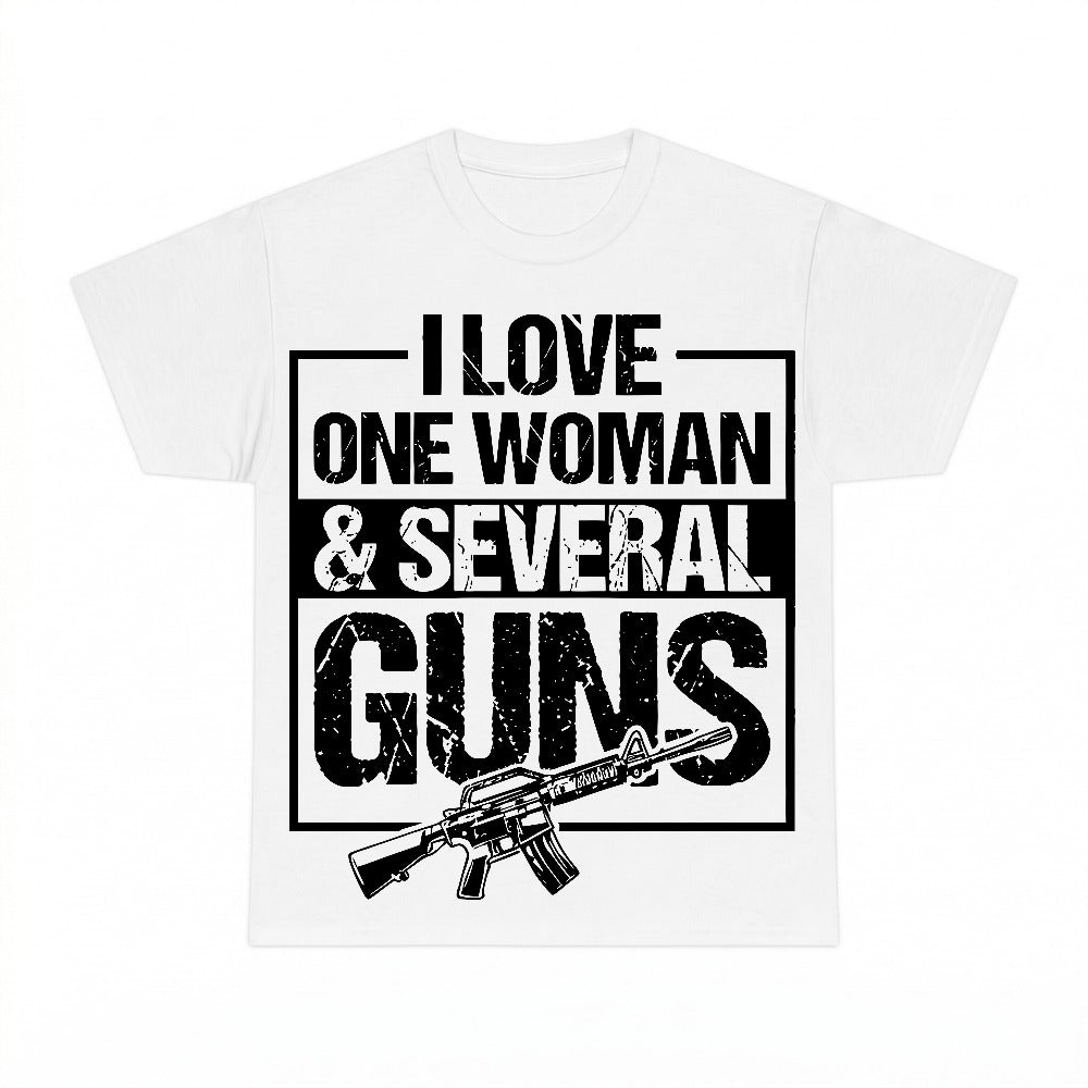 I Love One Woman And Several Guns PNG, 2nd Amendment Patriotic Sublimation Design, Gun Owner Digital Download, Instant Download