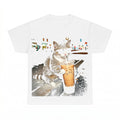 Funny Cat Drinking Iced Coffee PNG, Cool Animal Meme Sublimation Design, Coffee Lover Digital Download, Instant Download