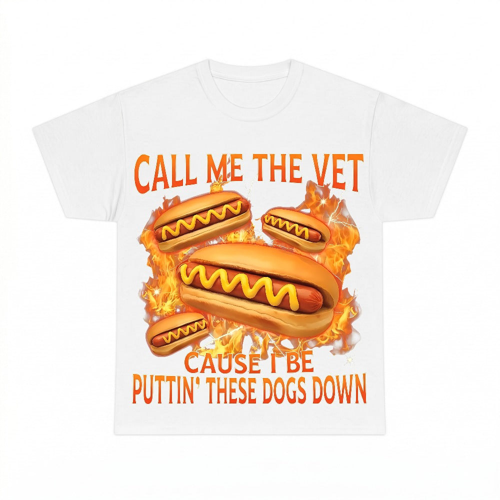 Call Me The Vet Puttin These Dogs Down PNG, Funny Food Pun Hotdog Meme Sublimation Design, Digital Download, Instant Download