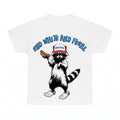Red White And Feral PNG, Patriotic Raccoon USA Sublimation Design, Funny American Digital Download, Instant Download