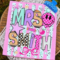 Personalized teacher name coquette shirt