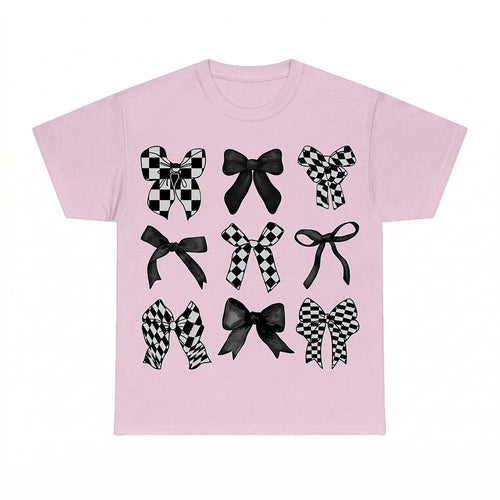 Bow Grid Y2k Coquette Shirt - Gildan Unisex Tee