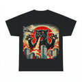 Black Cat Fire Breathing City Shirt - Gildan Unisex Tee
